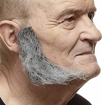 Amazon | Mustaches 自己粘着 L Shaped Sideburns 付け頬ひげ